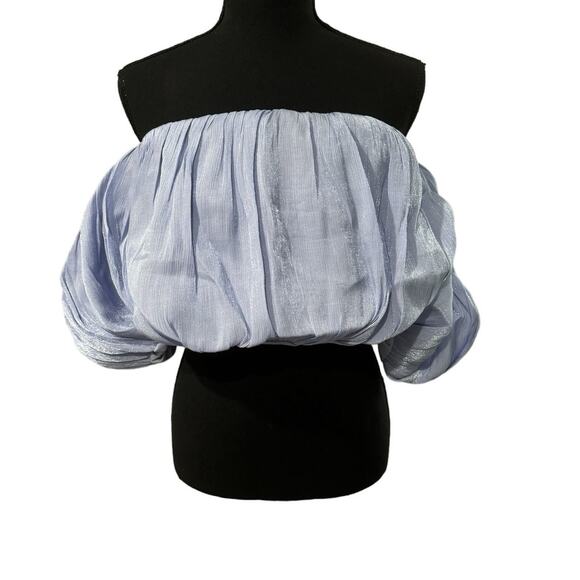 NWT! Line & Dot Audrey Off Shoulder Romantic Blouse - Size Medium - Picture 7 of 8